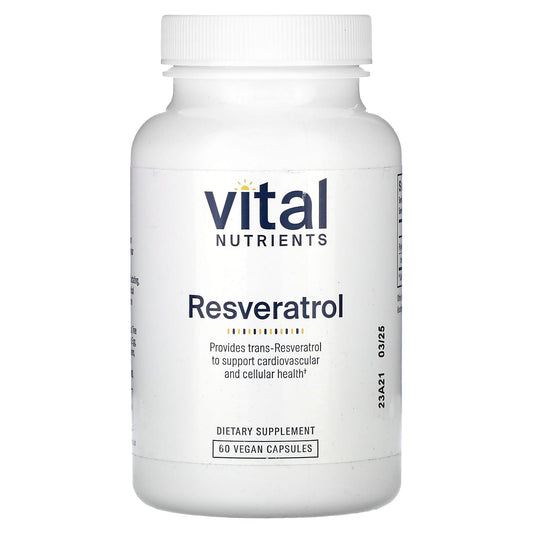 Vital Nutrients, Resveratrol, 60 Vegan Capsules - Image 1