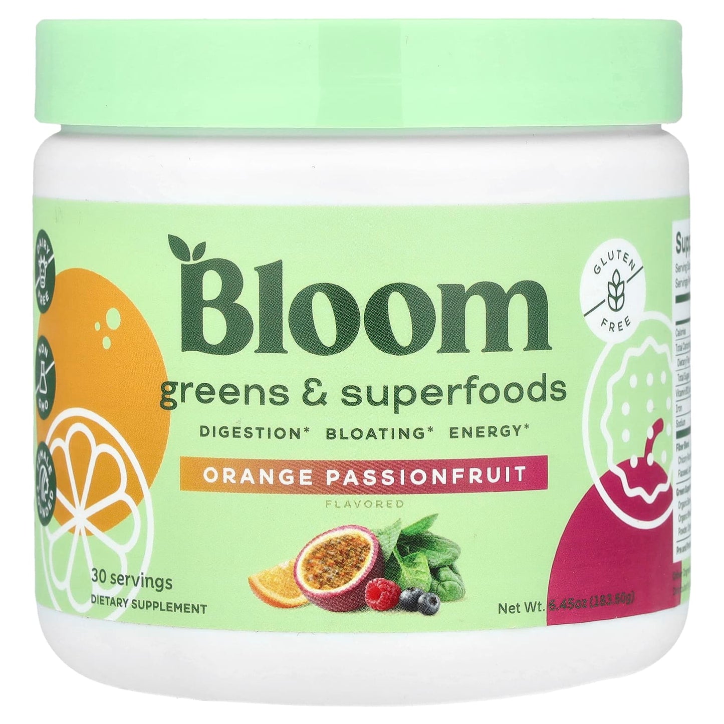 Unlock Vibrant Energy with Orange Passionfruit Superfood Powder by Bloom - Image 1