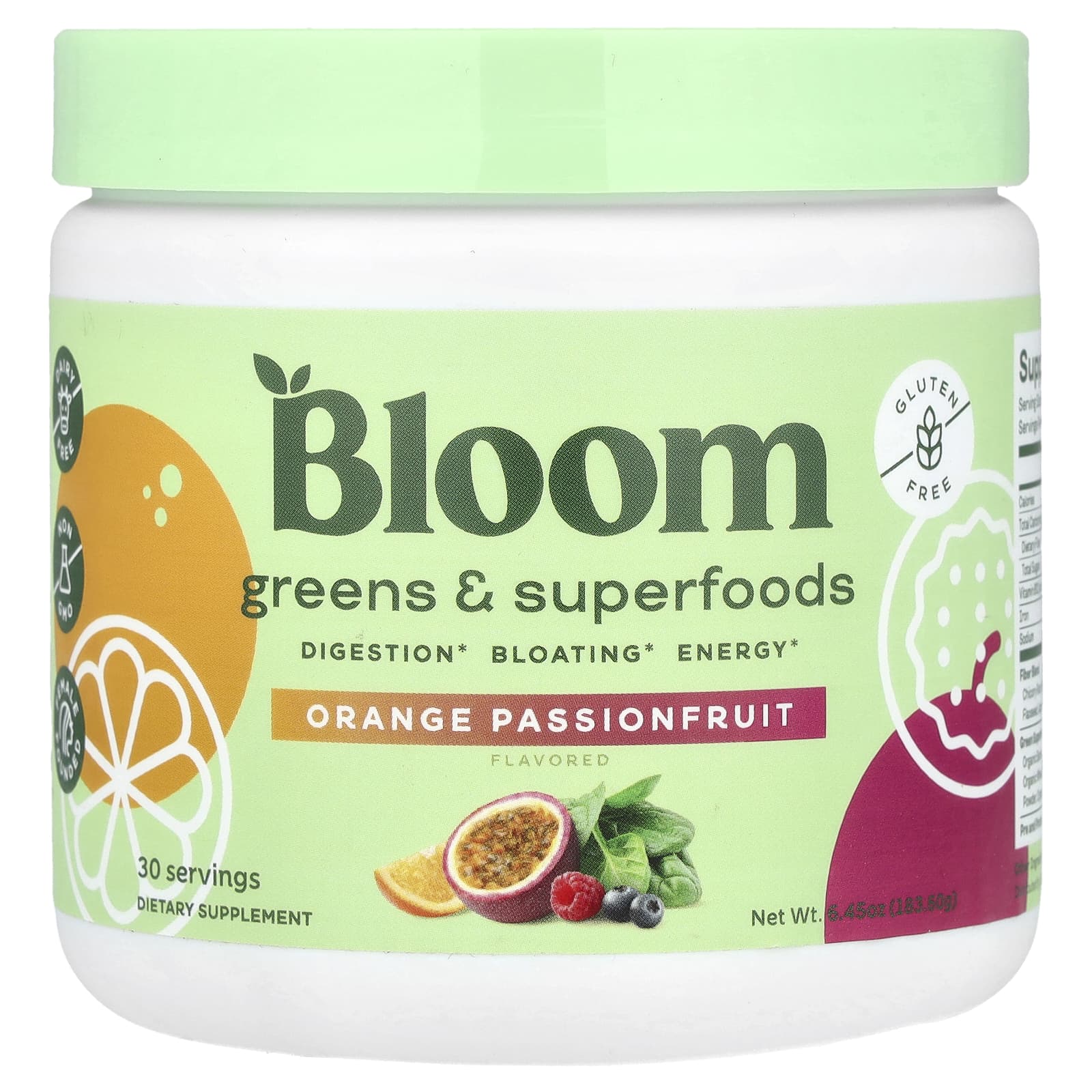 Unlock Vibrant Energy with Orange Passionfruit Superfood Powder by Bloom - Image 1