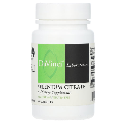 DaVinci Selenium Citrate 200mcg 60 Capsules | Boost Immune Function - Image 1