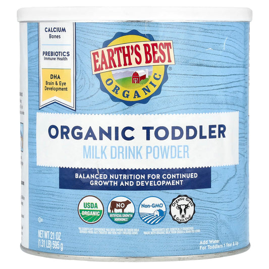 Earth's Best Organic Toddler Milk Drink Powder, 1-2 Years, 21 oz (595g) - Image 1