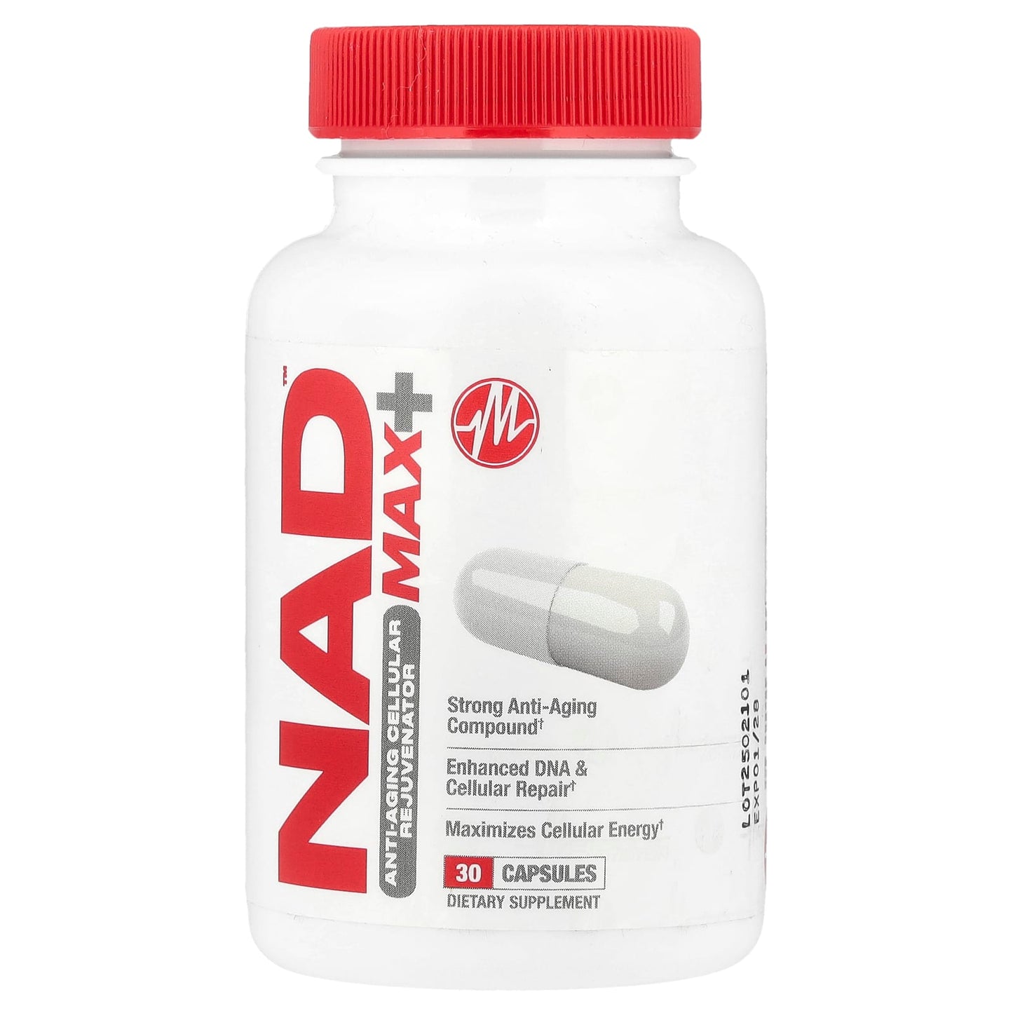 Metabolic Nutrition, NAD MAX+™, Anti-Aging Cellular Rejuvenator, 30 Capsules - Image 1