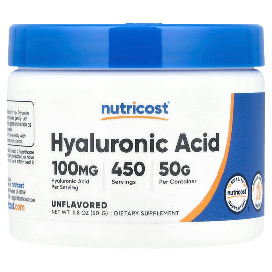 Nutricost, Hyaluronic Acid, Unflavored, 1.8 oz (50 g) - Image 1