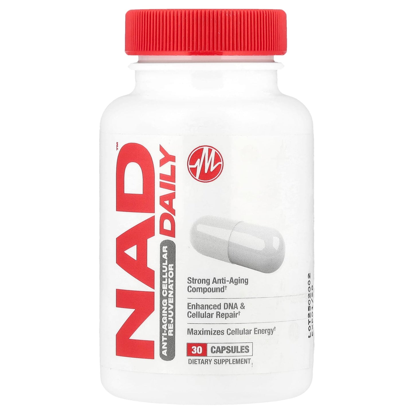 Metabolic Nutrition, NAD DAILY™ , Anti-Aging Cellular Rejuvenator, 30 Capsules - Image 1