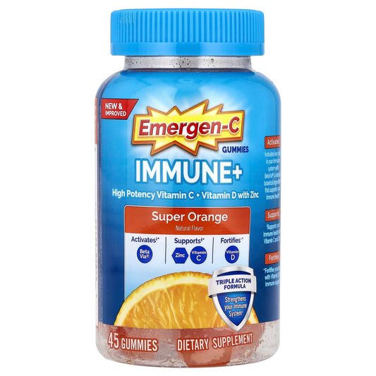 Emergen-C Immune+ Gummies for Super Orange Immune Support - Image 1
