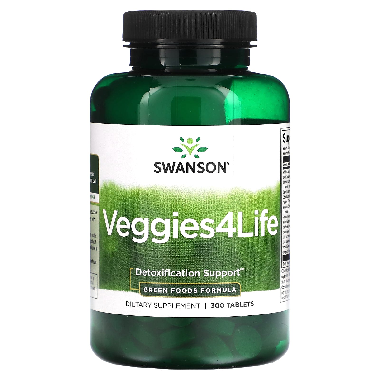 Swanson, Veggies4Life, 300 Tablets - Image 1