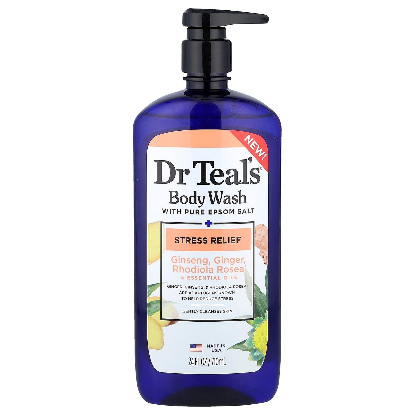 Stress Relief Body Wash with Epsom Salt by Dr. Teal's - Image 1