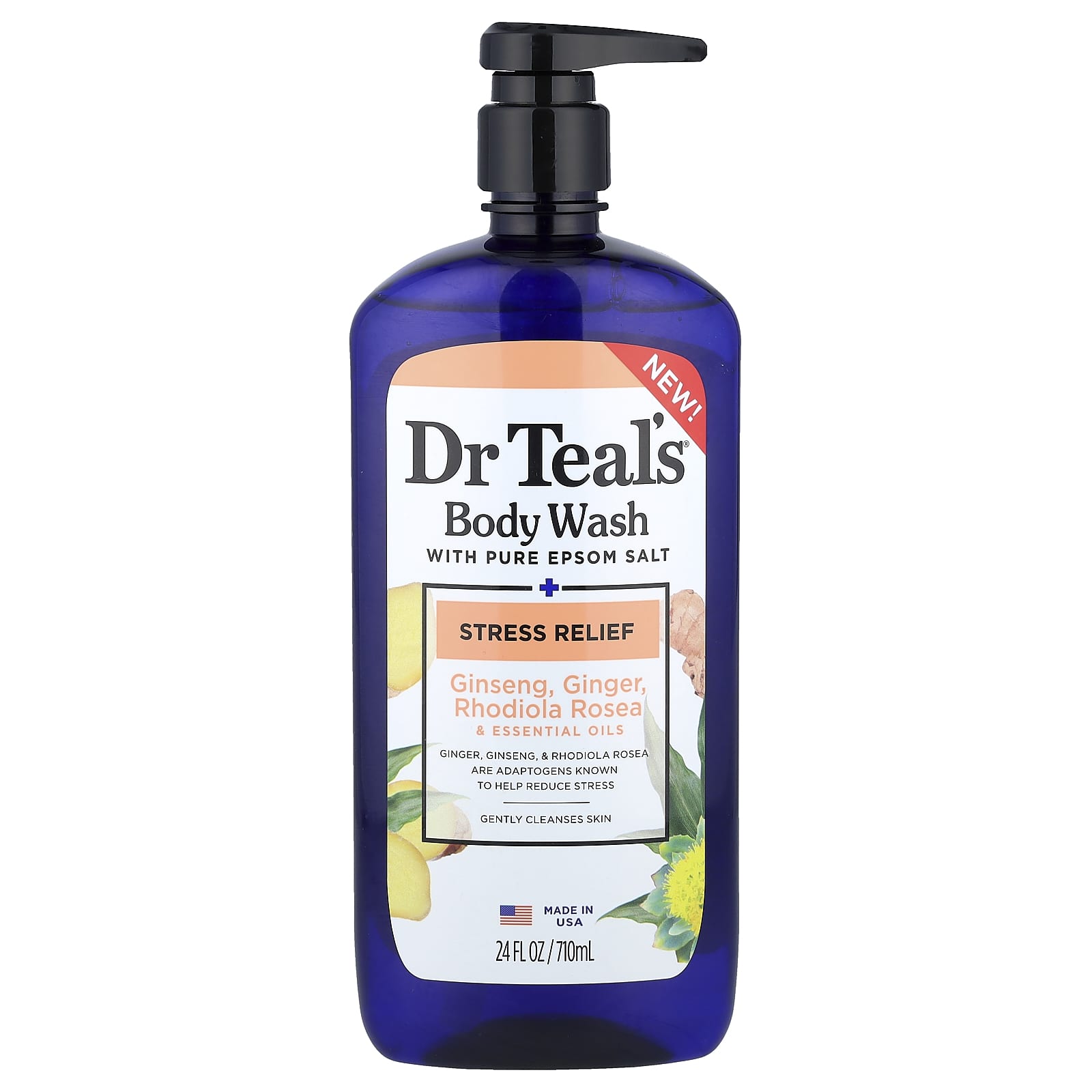 Stress Relief Body Wash with Epsom Salt by Dr. Teal's - Image 1