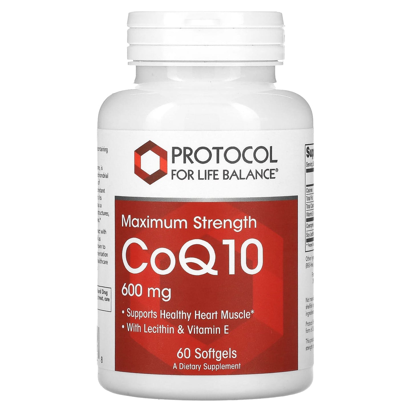 Protocol for Life Balance, CoQ10, Maximum Strength, 600 mg, 60 Softgels - Image 1