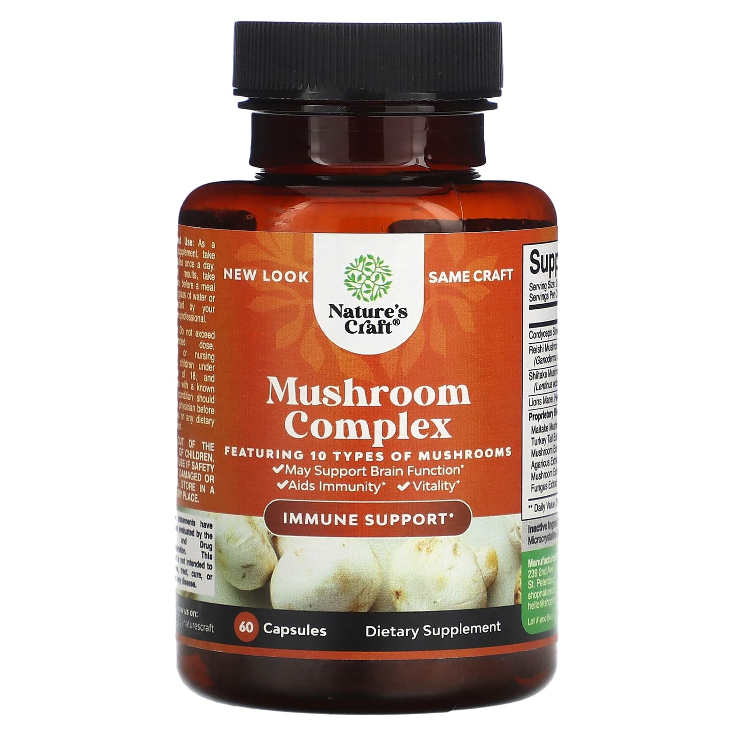 Nature's Craft, Mushroom Complex, 60 Capsules - Image 1