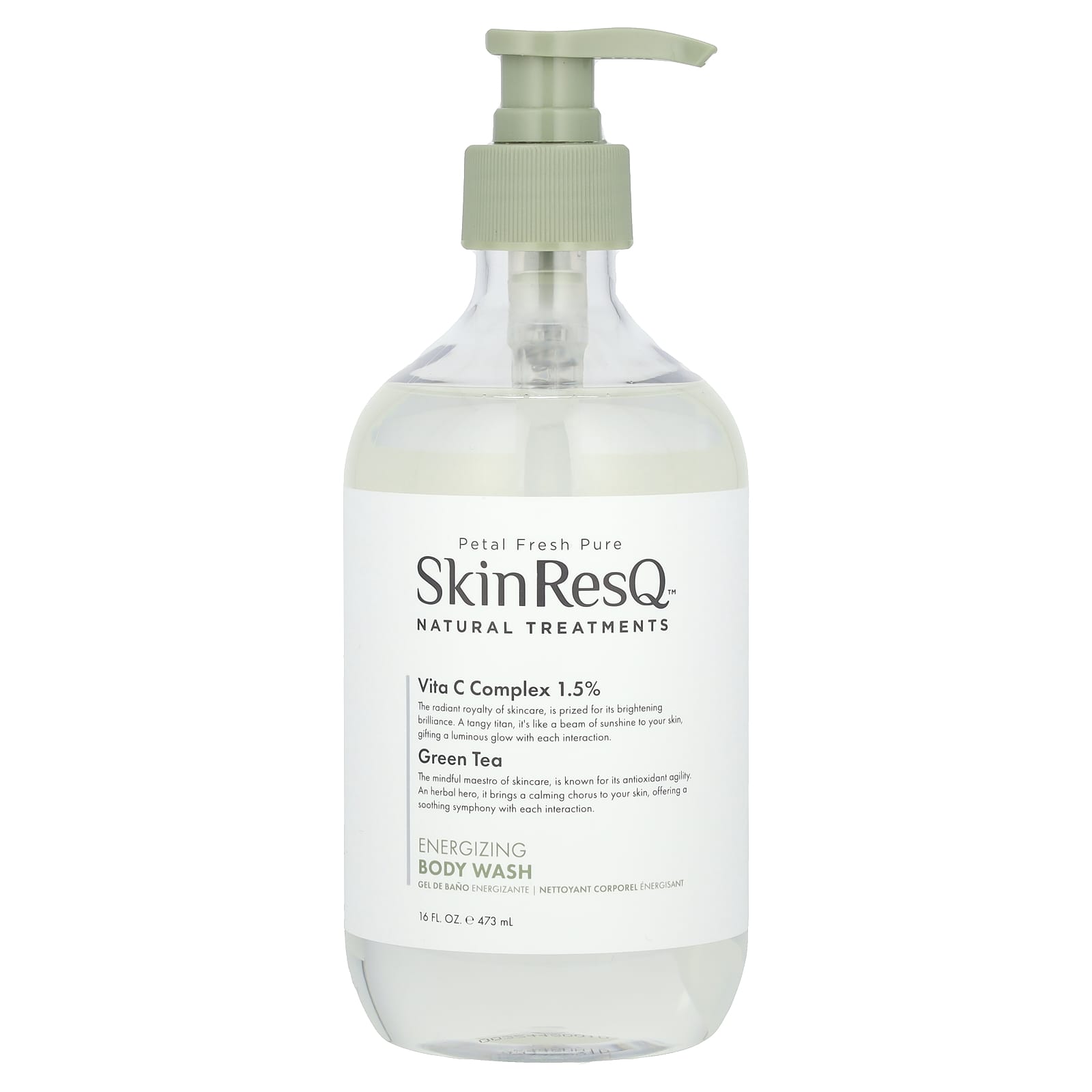 Petal Fresh, Skin ResQ Natural Treatments, Energizing Body Wash, 16 fl oz (473 ml) - Image 1