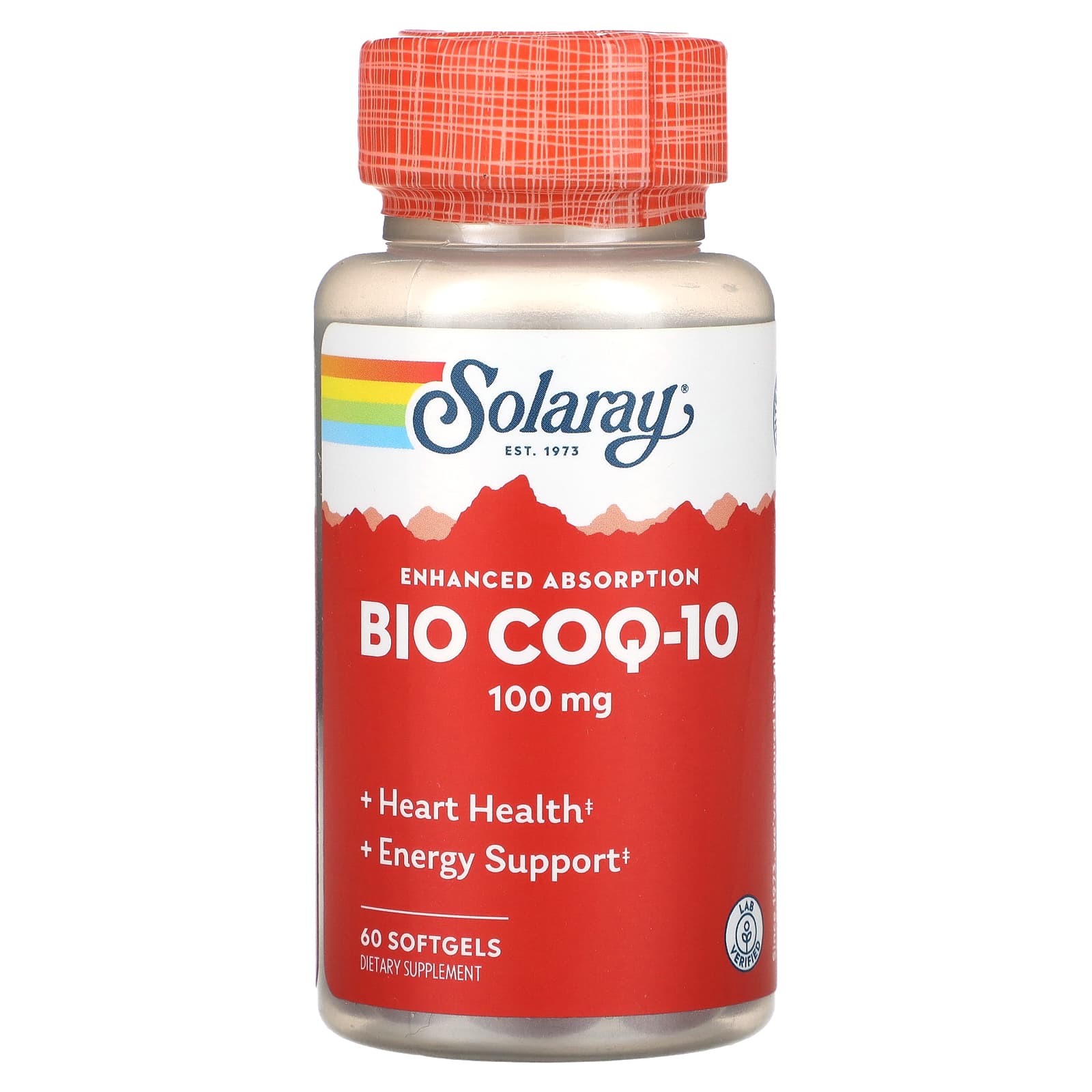 Solaray, Bio COQ-10, Enhanced Absorption , 100 mg, 60 Softgels - Image 1