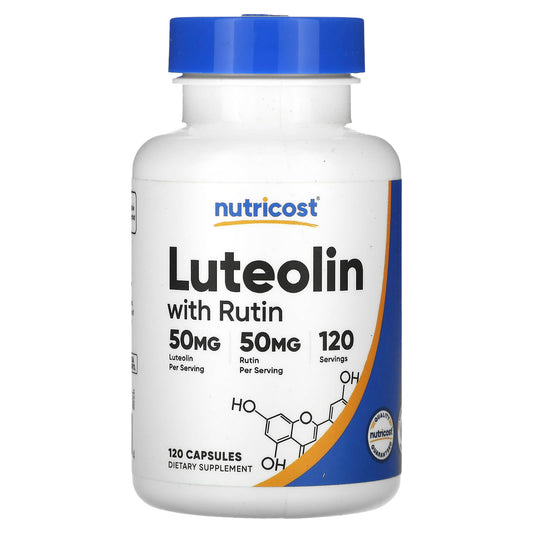 Nutricost, Luteolin With Rutin, 50 mg, 120 Capsules - Image 1
