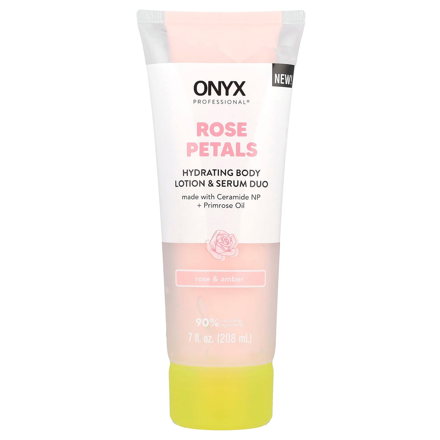 Onyx Professional, Rose Petals, Hydrating Body Lotion & Serum Duo, Rose & Amber, 7 fl oz (208 ml) - Image 1