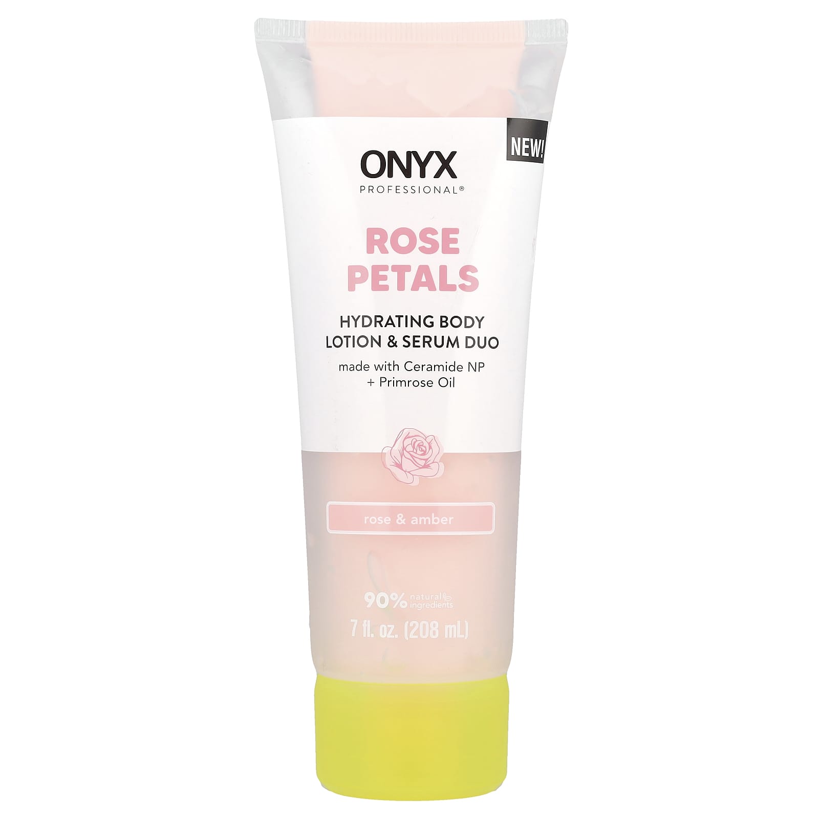 Onyx Professional, Rose Petals, Hydrating Body Lotion & Serum Duo, Rose & Amber, 7 fl oz (208 ml) - Image 1
