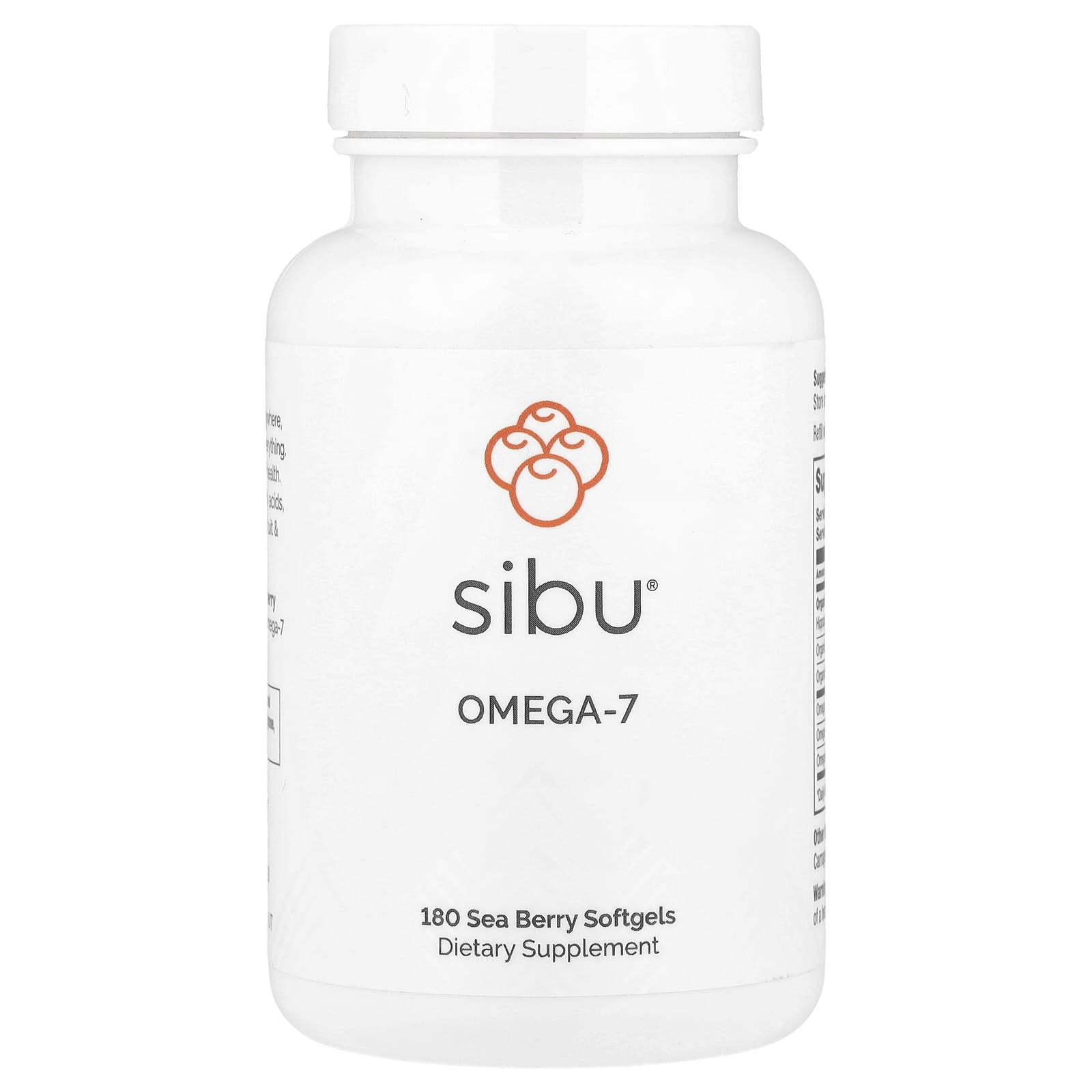 Sibu Beauty, Omega-7, 180 Softgels - Image 1