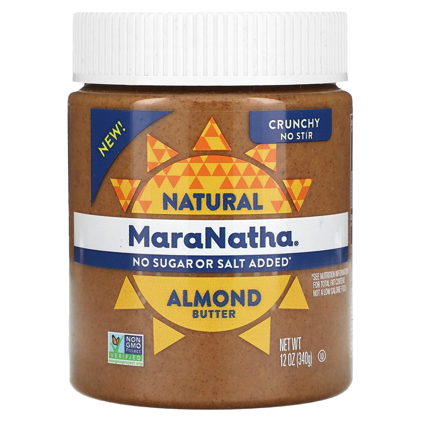 MaraNatha, Natural Almond Butter, Crunchy, 12 oz (340 g) - Image 1