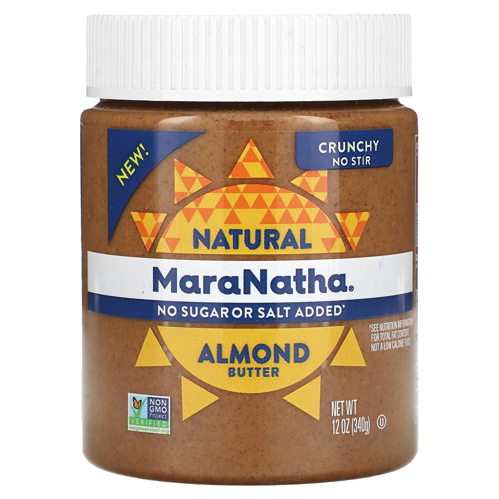 MaraNatha, Natural Almond Butter, Crunchy, 12 oz (340 g) - Image 1