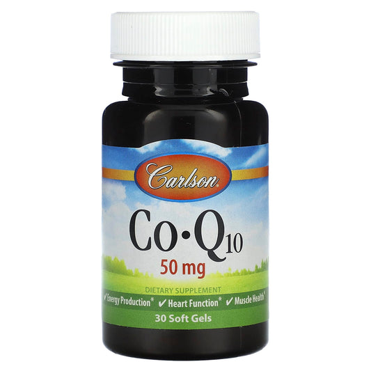 Carlson CoQ10 30 Soft Gels for Heart Health and Energy - Image 1