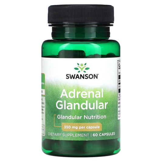 Swanson, Adrenal Glandular, 350 mg, 60 Capsules - Image 1