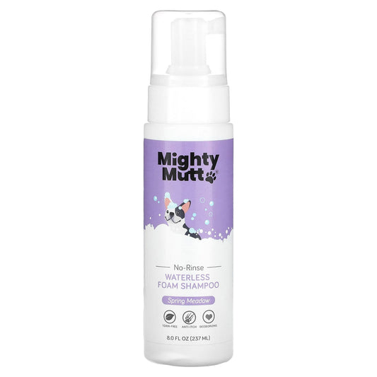 Mighty Mutt, Waterless Foam Shampoo, For Dogs, Spring Meadow, 8 fl oz (237 ml) - Image 1