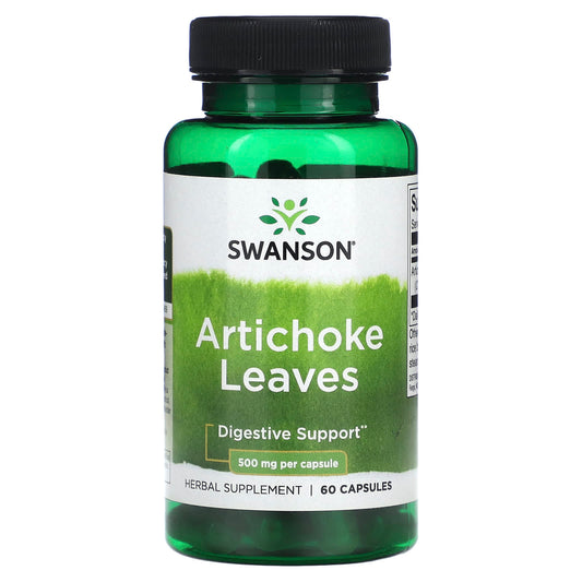 Swanson, Artichoke Leaves, 500 mg, 60 Capsules - Image 1