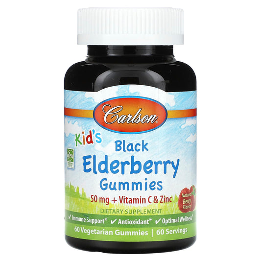 Carlson Kid's Black Elderberry Gummies for Immune Support & Wellness - Image 1