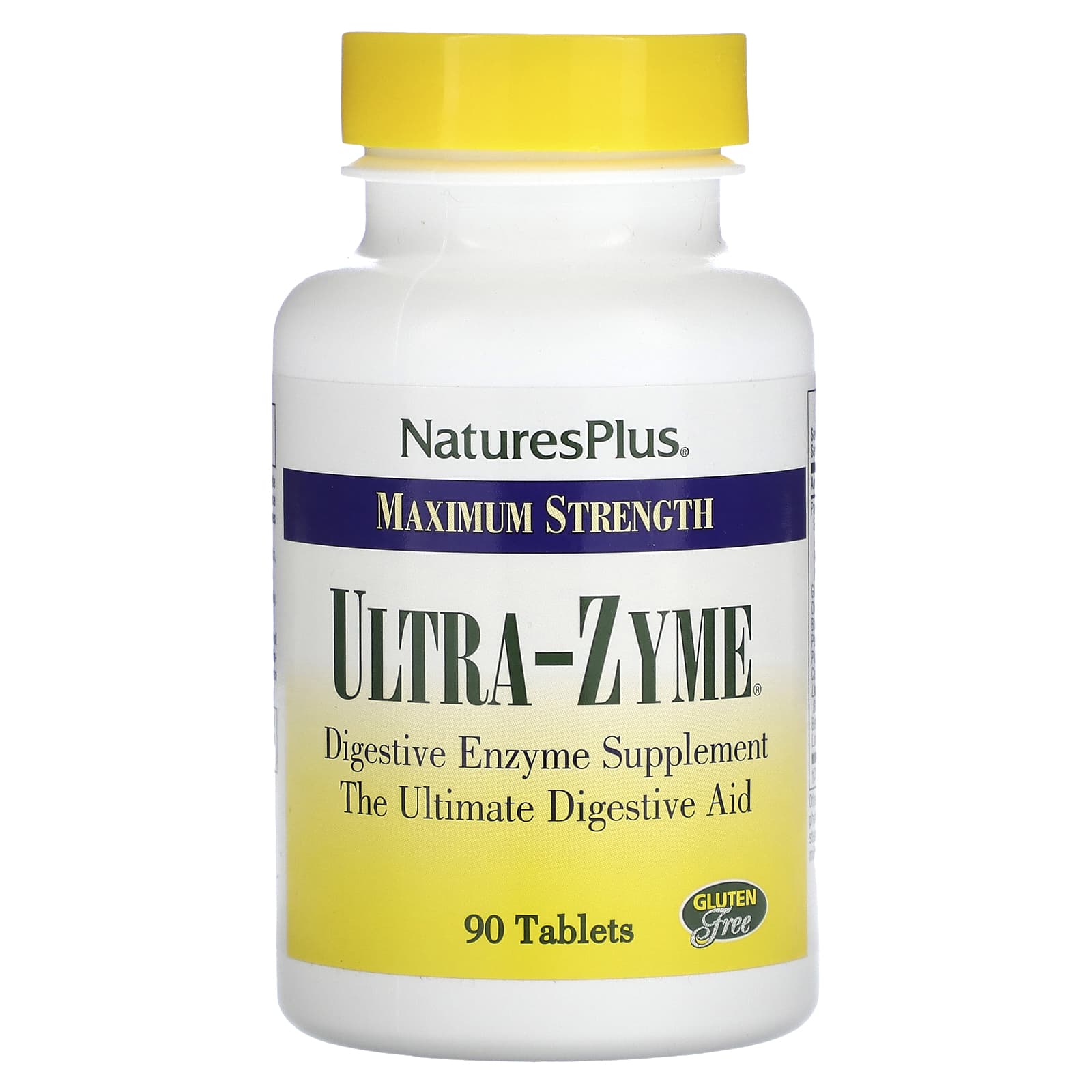 NaturesPlus, Maximum Strength, Ultra-Zyme, 90 Tablets - Image 1