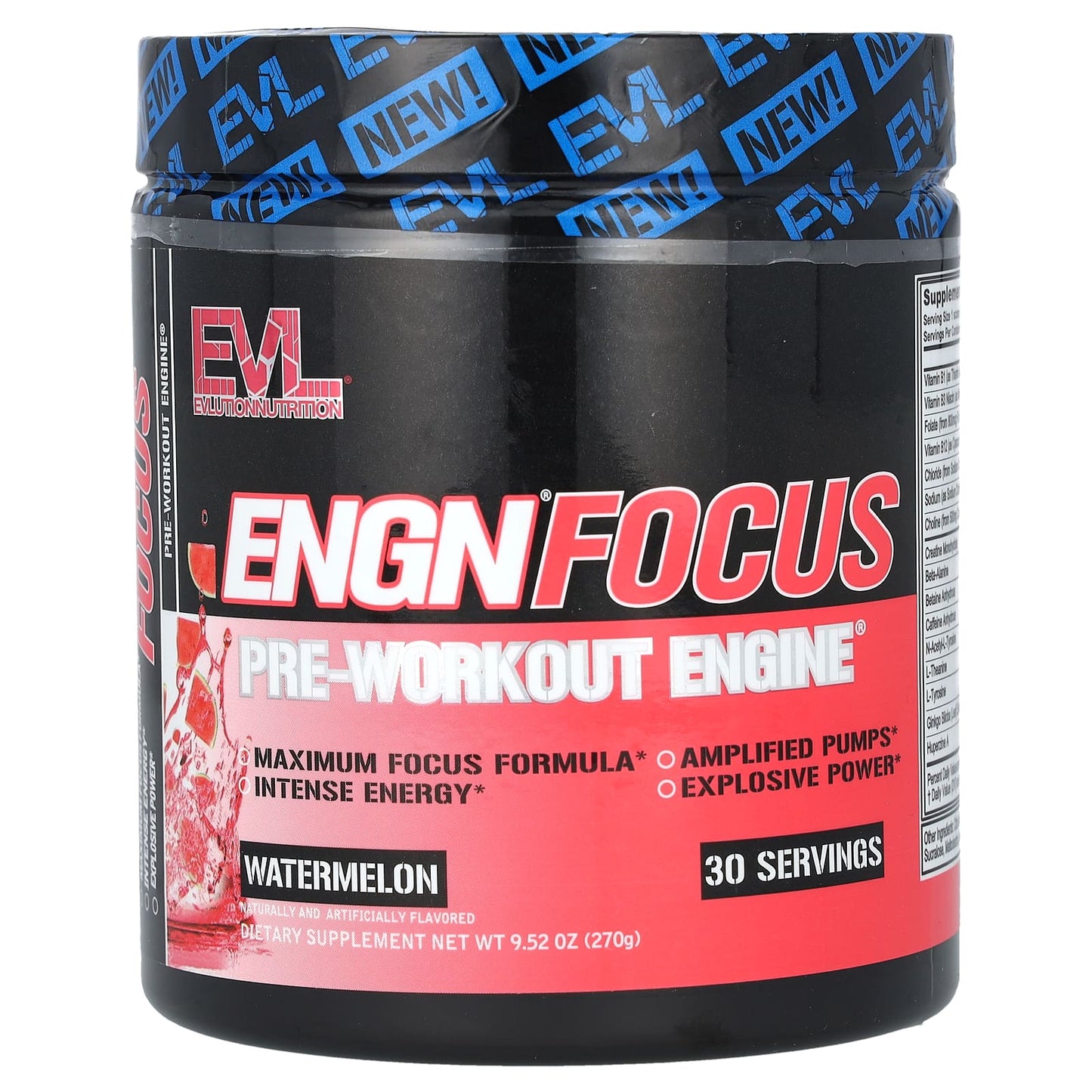 EVLution Nutrition ENGN Focus Pre-Workout Supplement for Maximum Energy & Strength - Image 1