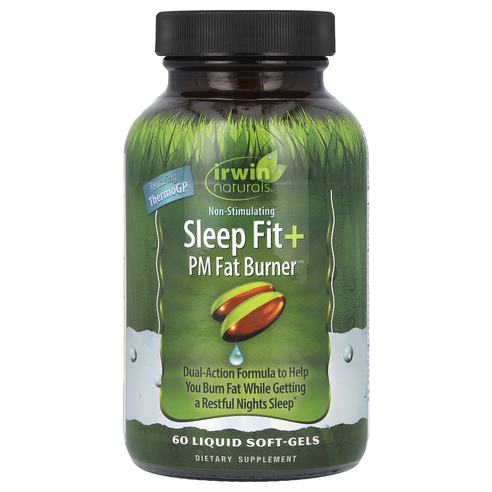 Irwin Naturals Sleep Fit PM Fat Burner 60 Liquid Softgels for Restful Sleep - Image 1