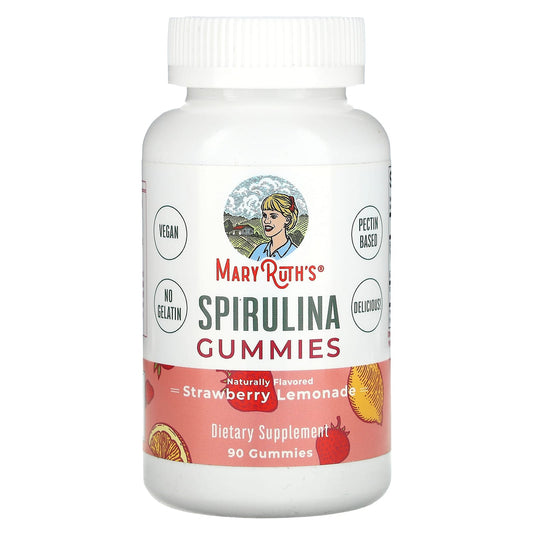 MaryRuth's, Spirulina Gummies, Strawberry Lemonade, 90 Gummies - Image 1