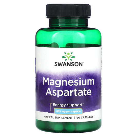 Swanson, Magnesium Aspartate, 685 mg, 90 Capsules - Image 1