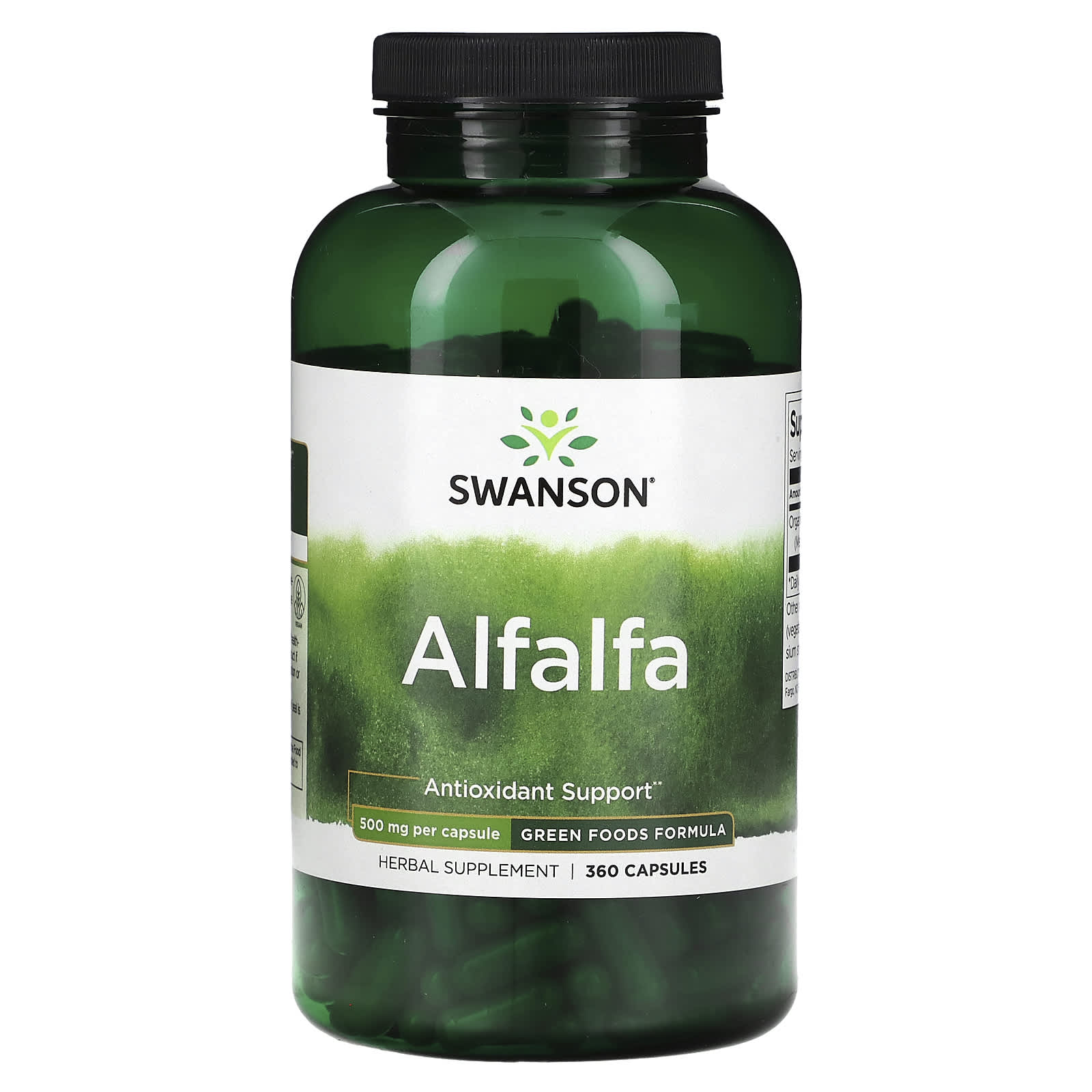 Swanson, Alfalfa, 500 mg, 360 Capsules - Image 1