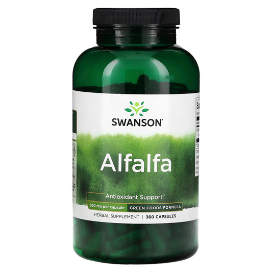 Swanson, Alfalfa, 500 mg, 360 Capsules - Image 1