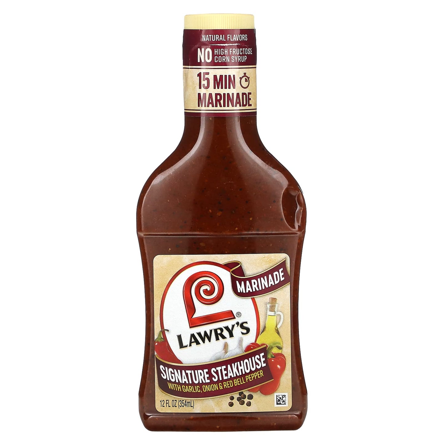 Lawry's, Marinade, Signature Steakhouse With Garlic, Onion & Red Bell Pepper, 12 fl oz (354 ml) - Image 1