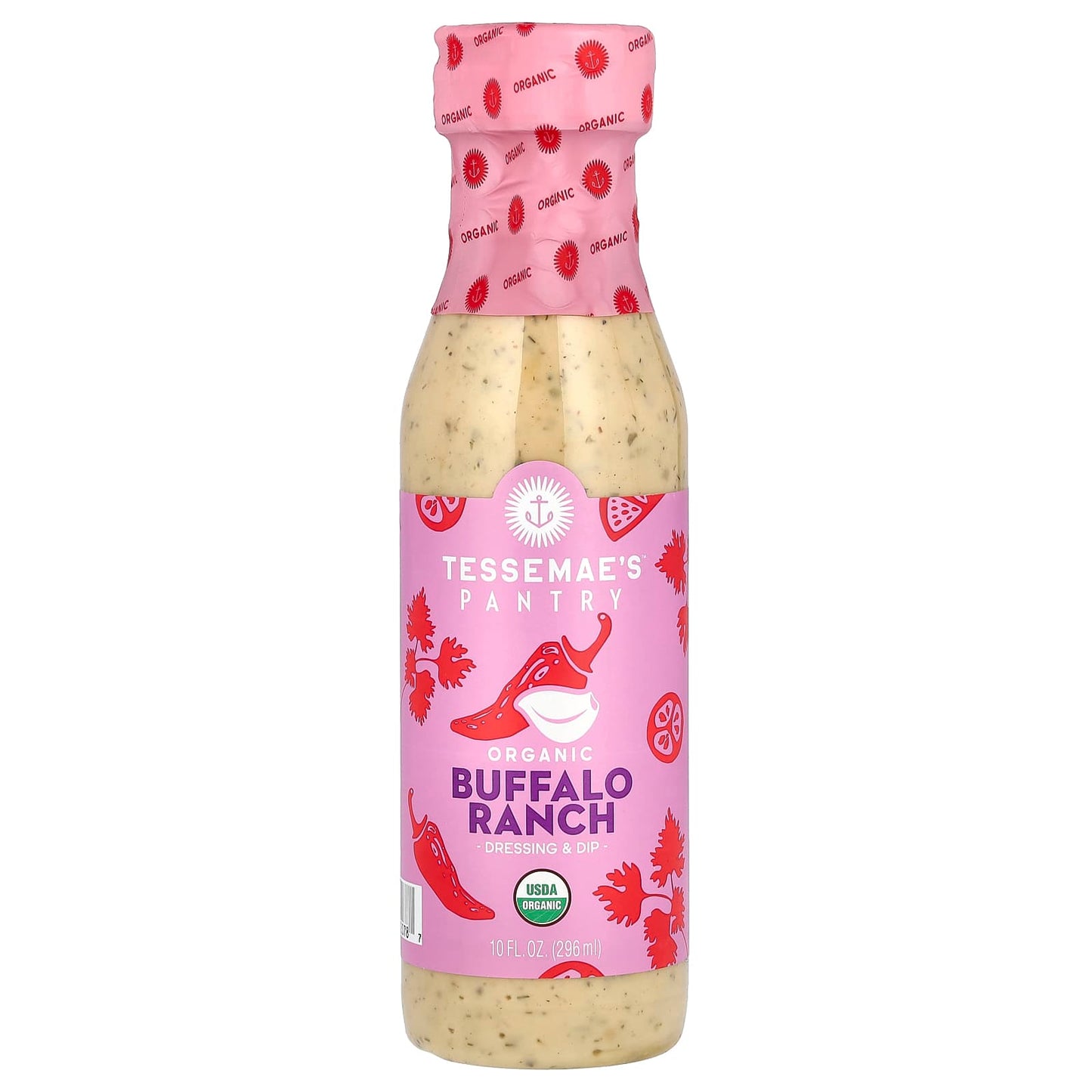 Tessemae's, Pantry, Organic Dressing & Dip, Buffalo Ranch, 10 fl oz (296 ml) - Image 1