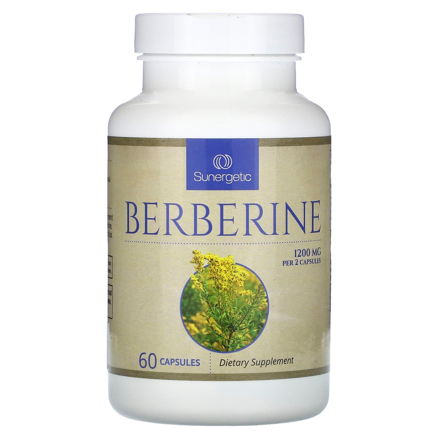 Sunergetic, Berberine, 60 Capsules (600 mg per Capsule) - Image 1