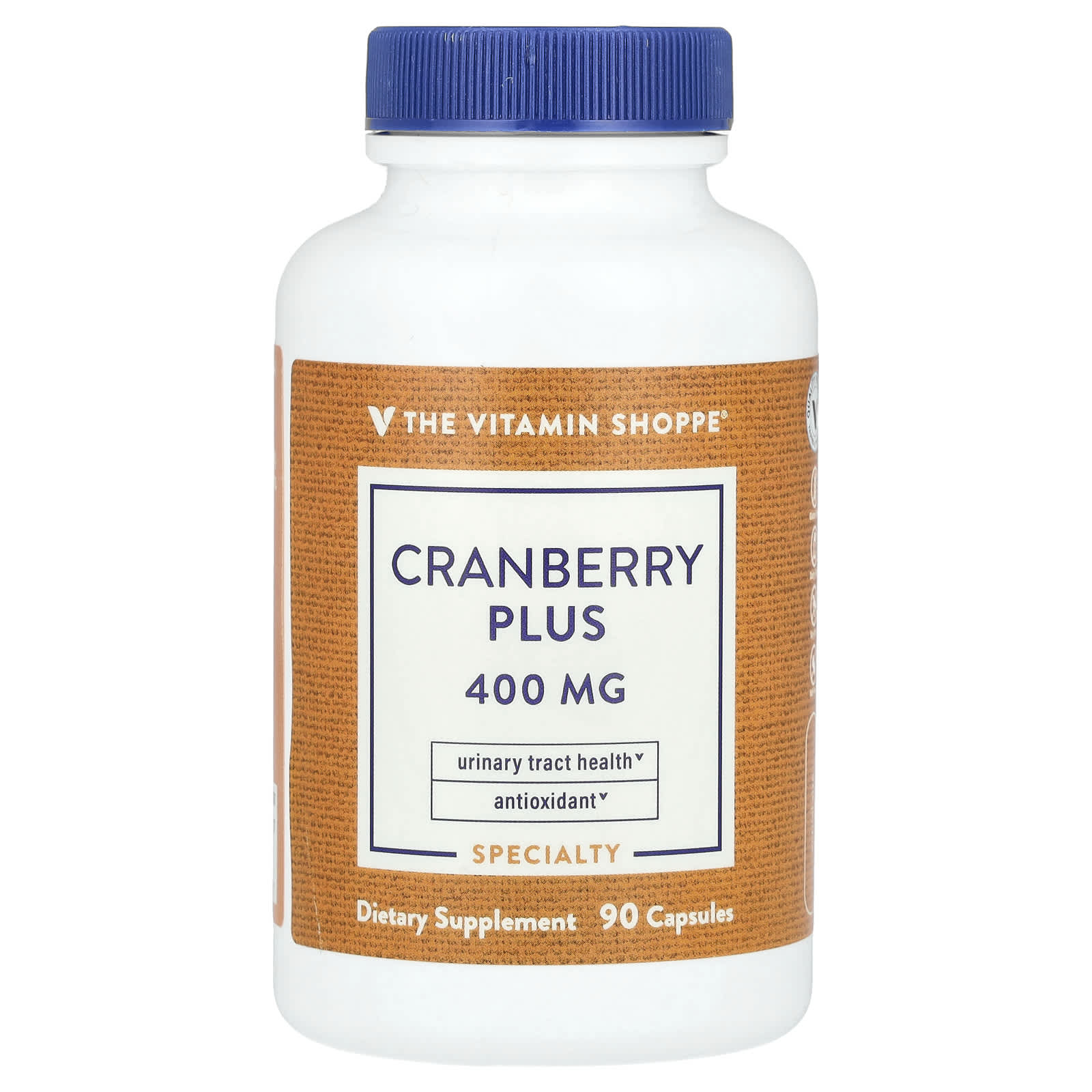 The Vitamin Shoppe, Cranberry Plus, 400 mg, 90 Capsules