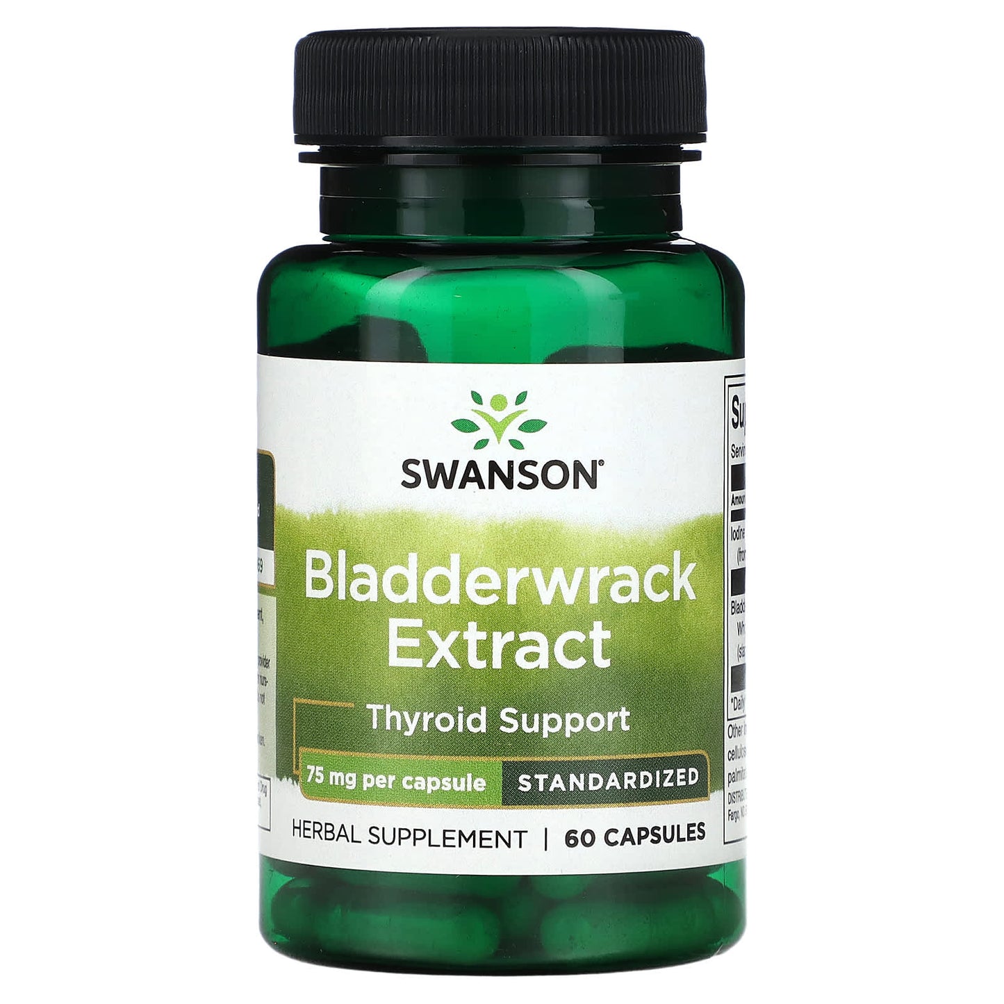 Swanson, Bladderwrack Extract, 75 mg, 60 Capsules - Image 1