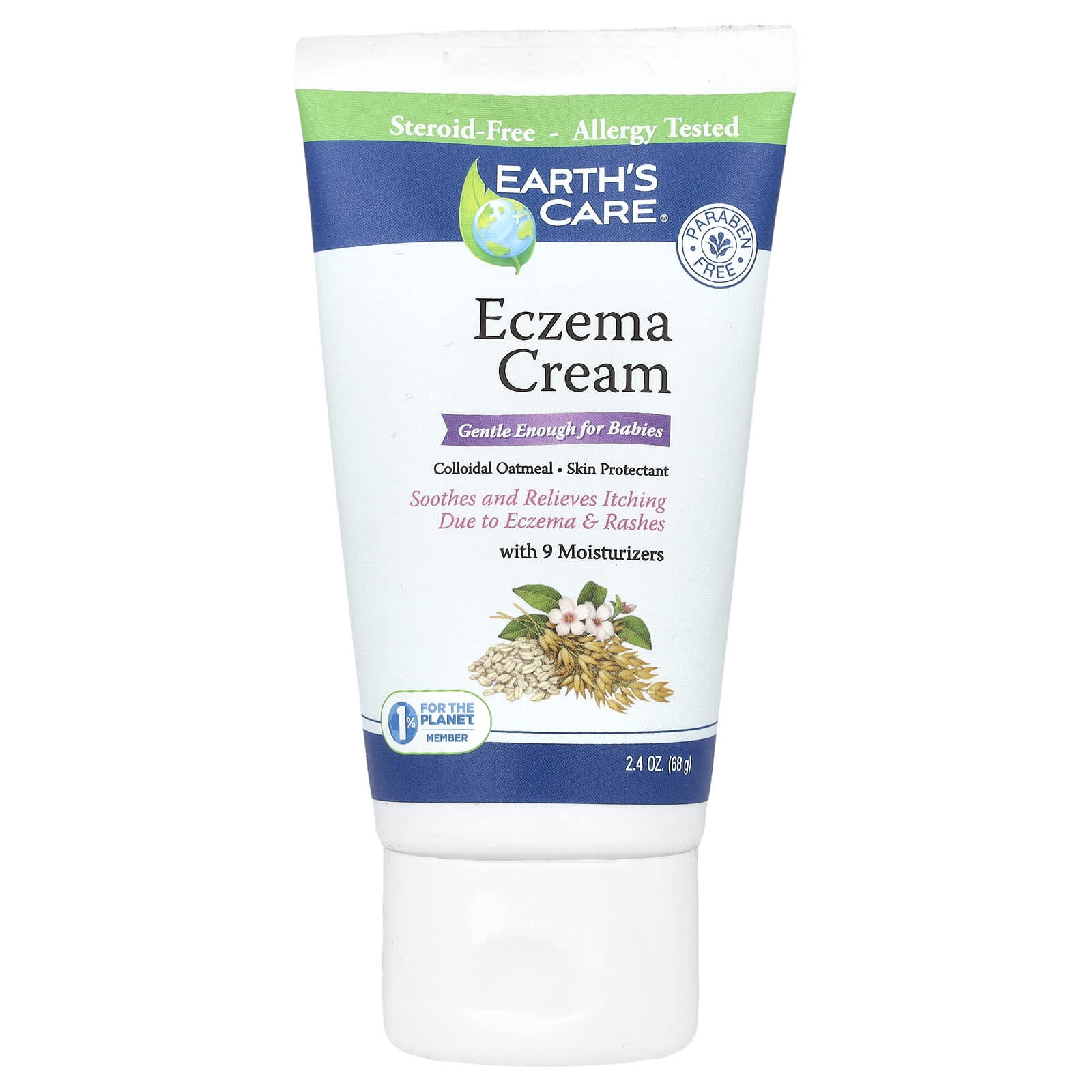 Eczema Cream for Sensitive Skin by Earth's Care, Steroid-Free & Gentle - Image 1