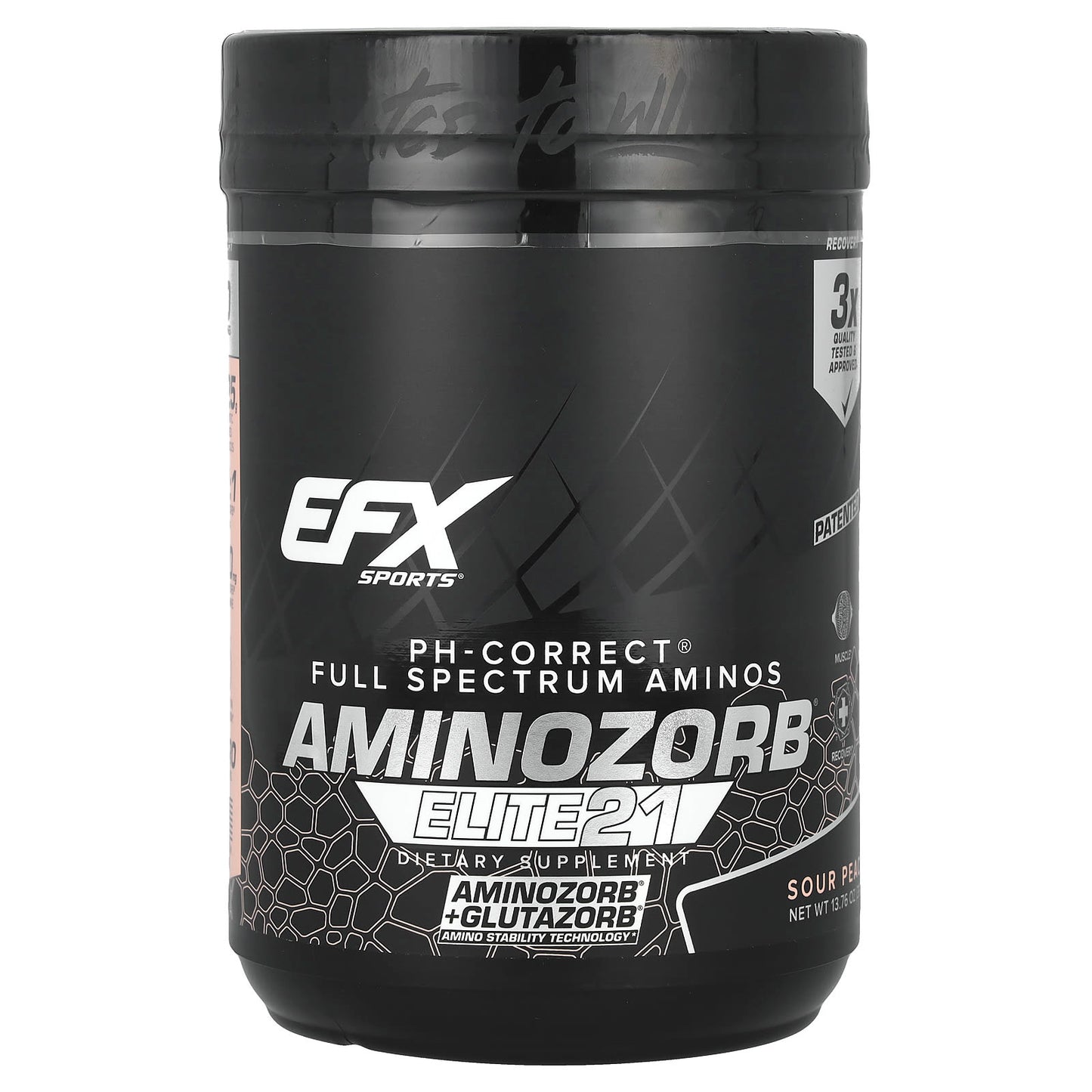 EFX Sports AminoZorb Elite 21 Sour Peach 13.76 oz - Image 1