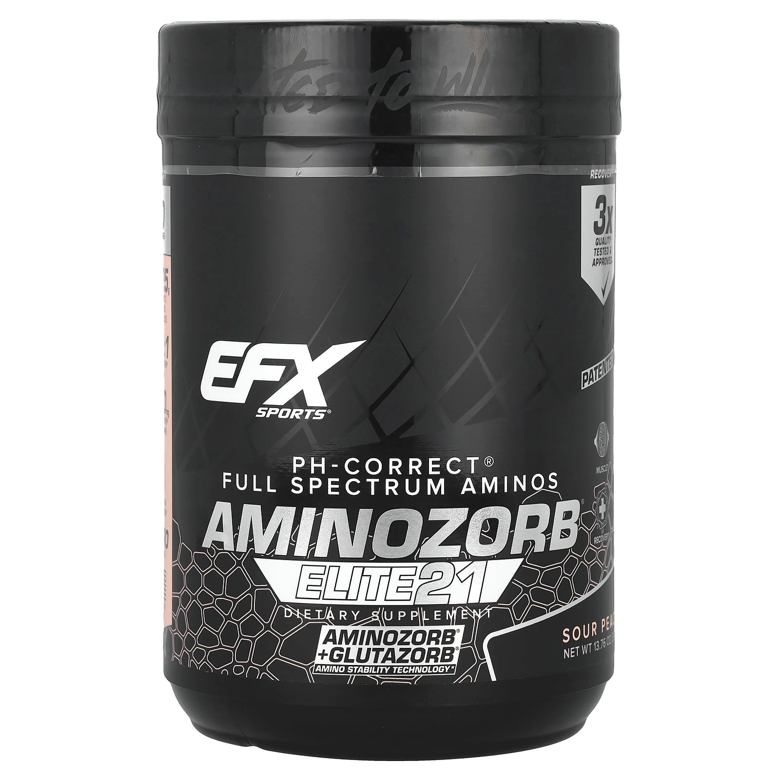 EFX Sports AminoZorb Elite 21 Sour Peach 13.76 oz - Image 1