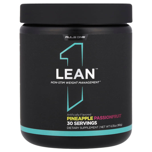 Rule One Proteins, Lean™, Non-Stim Weight Management, Pineapple Passionfruit, 6.35 oz (180 g) - Image 1