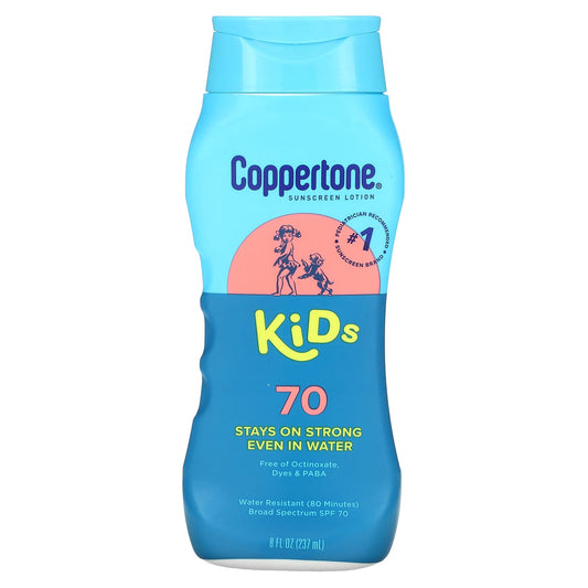 Coppertone Kids Sunscreen Lotion,  SPF 70, 8 fl oz - Image 1