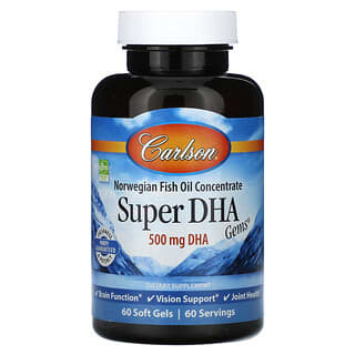 Optimize Vision & Joint Health with Carlson Super DHA Gems 500mg