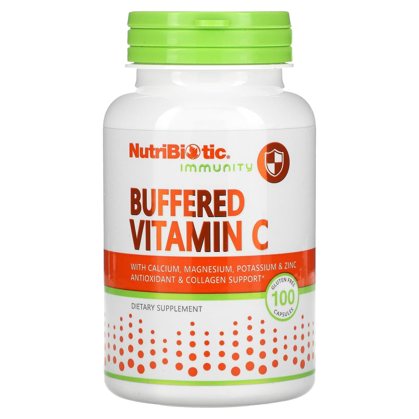 NutriBiotic, Immunity, Buffered Vitamin C, 100 Gluten Free Capsules - Image 1