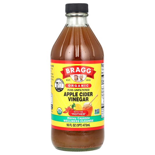 Bragg Organic Apple Cider Vinegar Wellness Cleanse with Honey Cayenne - 473ml - Image 1