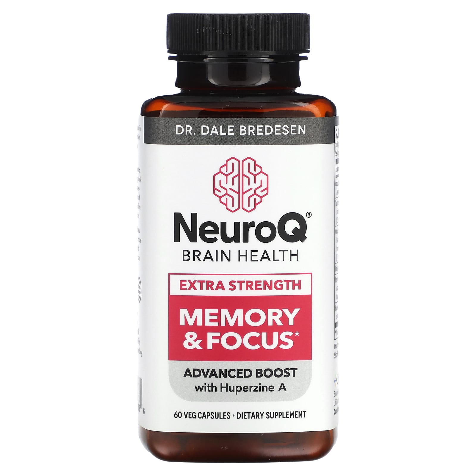 LifeSeasons, NeuroQ Brain Health, Memory & Focus, Extra Strength, 60 Veg Capsules - Image 1