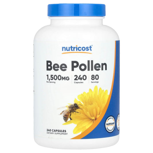 Nutricost, Bee Pollen, 240 Capsules (500 mg per Capsule) - Image 1