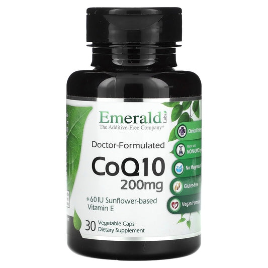 Maximize Energy with Emerald Labs CoQ10, 200mg, 30 Capsules - Image 1
